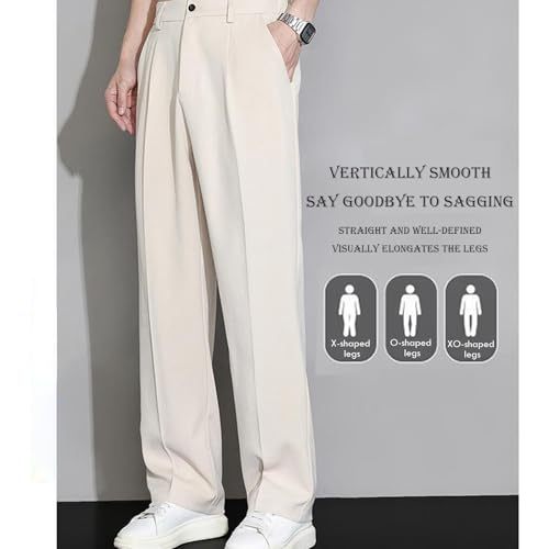 Morilas Mens Pants, Fleurosta Stretch Waist Ice Silk Pants - Super Stretch Ice Silk, Comfort Everyday Pant. (Black,XX-Large)2