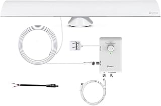 ANTOP - Hd Smart Bar HDTV & Fm Amplified Antenna - White (AT-500SBS - White)