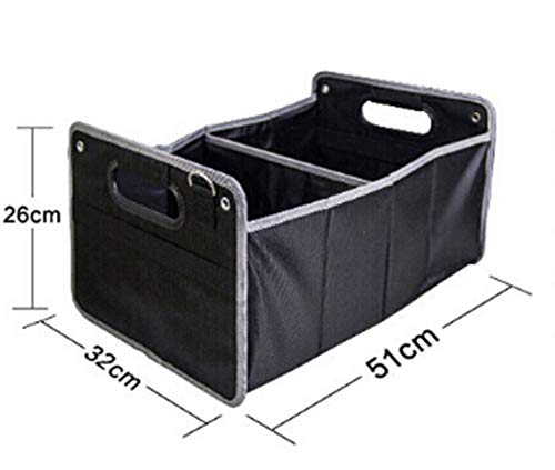 image for DEFTEN Auto Trunk Organizer Collapsible Cargo Storage Container Black 