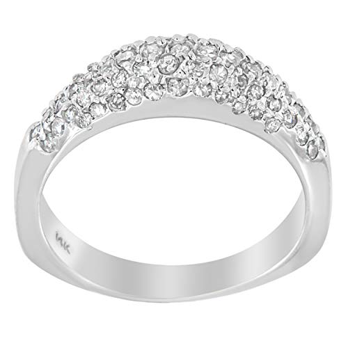 Original Classics 14K White Gold Round-cut diamond Ring (1/2 Cttw, H-I Color, SI1-SI2 Clarity) - Size 8