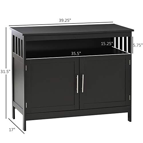 image for HOMCOM Kitchen Console Table/Buffet Sideboard/Wooden Storage Table wit