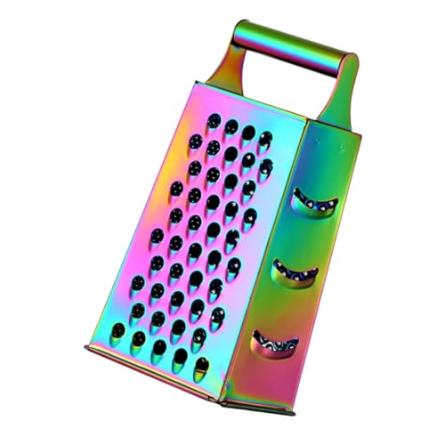 ERINGOGO Rallador de Acero Inoxidable Multiusos con Diseño Ergonómico Cortador y Rallador de Verduras y Frutas para Cocina Herramienta Versátil para Cortar Rallar y Triturar con Seguridad