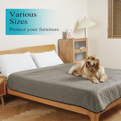 Image of Bunlitent Washable Pee Pads for Dogs 82 inch x 102 inch, Extra Large Reusable Puppy Pads, Dog Training Pads with Quick Dry, Anti-Slip Dog Pee Pads, Whelping Pads, Puppy Pad, 1 Pack, Brown