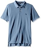 U.S. Polo Assn. Men's Ultimate Pique Polo, Holland Blue Heather, M