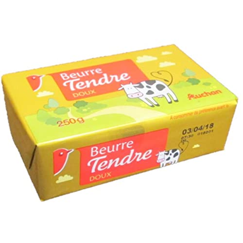 AUCHAN Beurre tendre doux 250 g