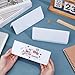 BENECREAT 20Pcs Dry Erase Name Tent Cards for Table, 7.9x2.8x2.4 Inch White Reusable Name Plate for Office Conference Meeting Weddings