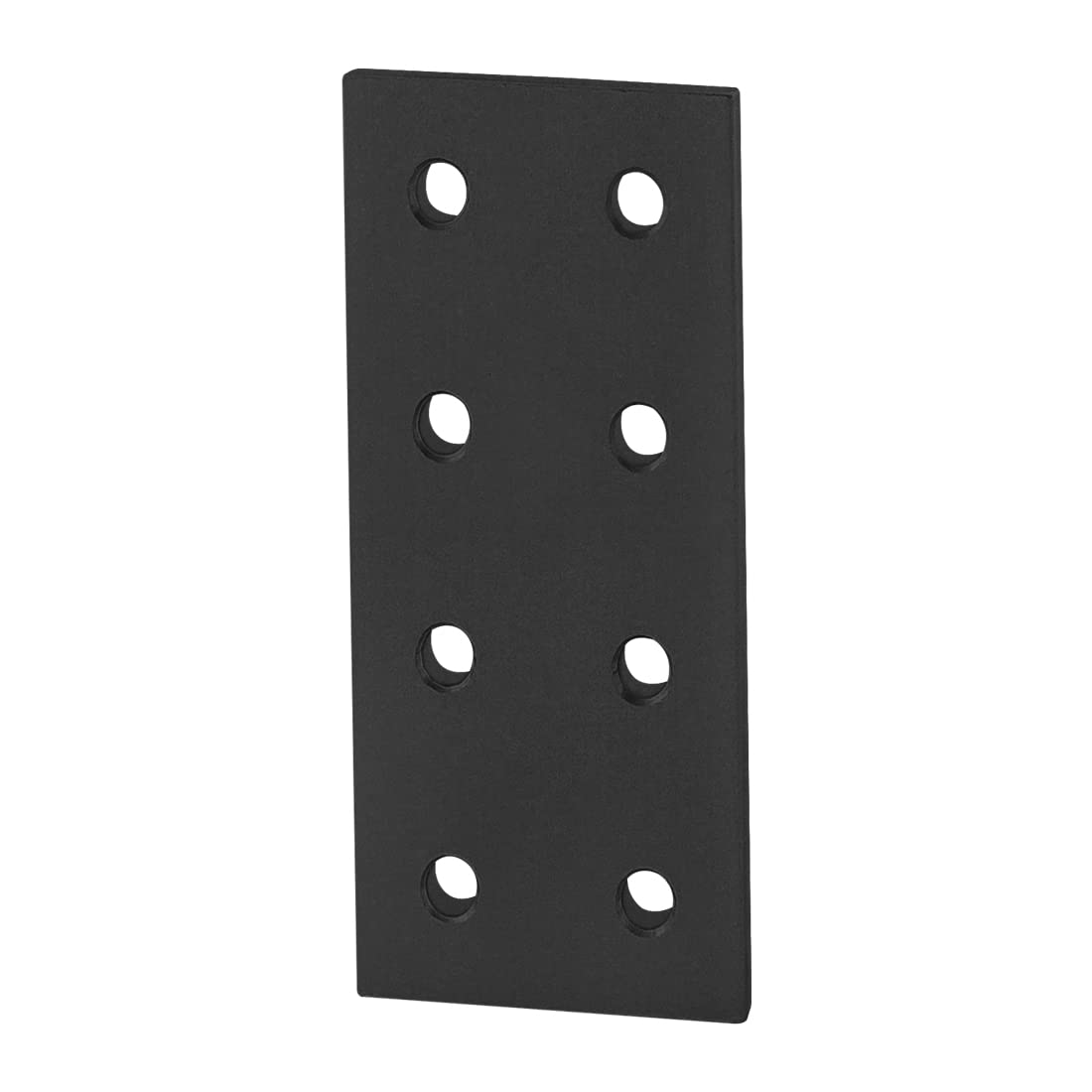 80/20 5 Hole 90 Degree Angled Bracket - Black Anodized Aluminum Connector For T-Slot