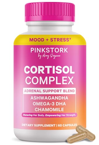 Pink Stork Cortisol Supplements for Women - Adaptogenic Adrenal Support