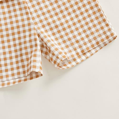 Image of Toddler Baby Boy Easter Rabbit Outfit Short Sleeve Bunny Carrot Smocked T-shirt Elastic Waist Shorts Summer Clothes