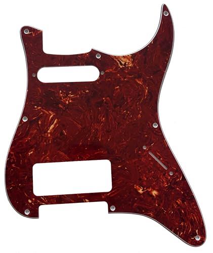 GLM^[sbNK[h For Fender Stratocaster 8 Hole With P90 Pickup Style (4 Ply Red Tortoise)