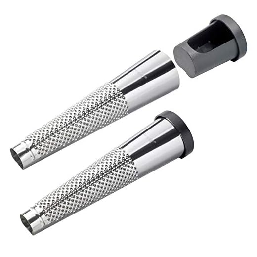 GEFU Extra Fine Stainless Steel Grater with Removable Storage Compartment for Nutmeg, Spices, and Citrus