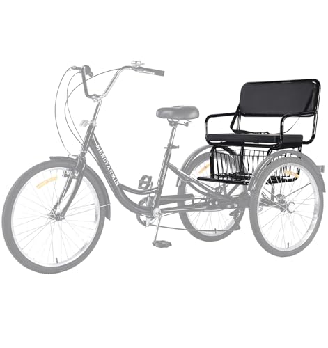 DONGSHAN 24-Inch Adult Tricycle With Child Seat