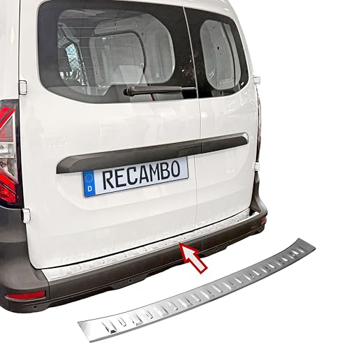 Protector de parachoques RECAMBO de acero inoxidable cromado y exclusivo contorno perfecto