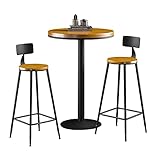 mostradores para restaurantes en l 【Ergonomía】 El respaldo de la silla de bar es ergonómico. El respaldo protege la columna vertebral, el reposapiés proporciona un lugar de descanso para los pies y le permite disfrutar cómodamente de su tiempo sentado en él.