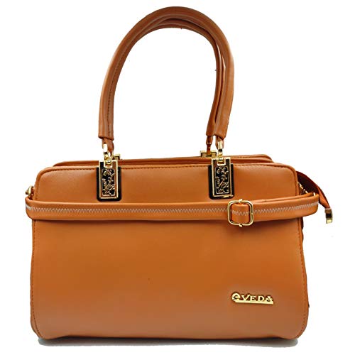Buy Eveda Classy Leather Ladies Bag (Brown) at Amazon.in