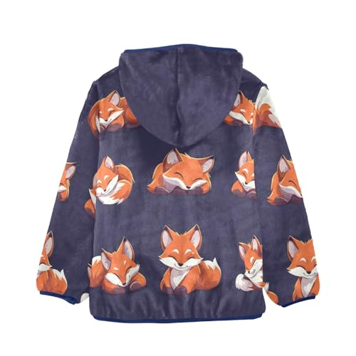 Candy Cane Girls Fleece Jacket Girls Fall Jacket Boys Coats Zip Up Hoodie Children Sherpa Warm Outerwear 2-10T2