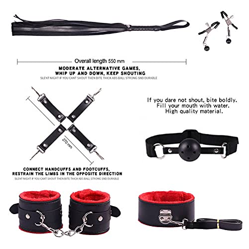 Classoo Adjustable Rêstraīňts KÏ Ring Costume Ankle mênottes sêx adultê Sêxê Vêtements Corps Weight Jogging Bondagé KÏt Bracelet Exercer Bearing Walking 11Pices Red