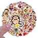 60pcs Cartoon Monkey Stickers for Teens Boy Girls Kids Cute Cartoon Waterproof Stickers for Laptop Phone Tablet Luggage Flasks Water Bottle Notebook Bike Scrapbook,Lovely Animals Decals (Monkeys)