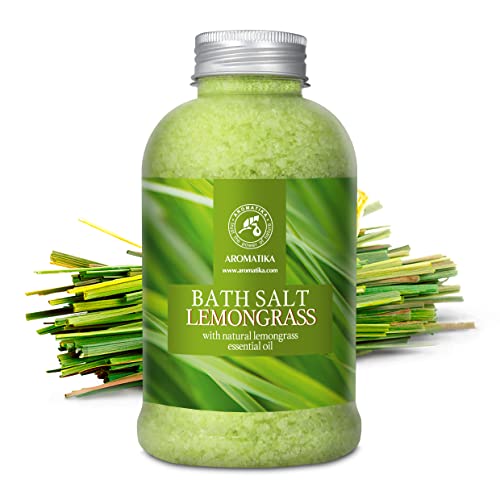 Bath Salts w/Natural Essential Lemongrass Oil 600g - Sea Salt Bath for Good Sleep - Bathing - Body Care - Wellness - Beauty - Relaxation - Aromatherapy - Spa - Bath Supplement - Image 3