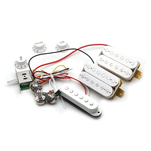 エレキギター用配線ハーネス プロフェッショナルエレキギターピックアップハーネス配線済みHSHピックアップ