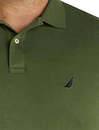 Image of Nautica Men's Classic Fit Short Sleeve Dual Tipped Collar Polo Shirt