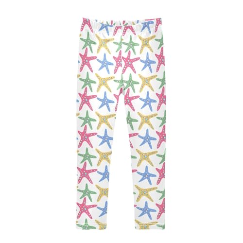 Girls Leggings Size 4T Starfish Spots Stretchy Tights Girl Clothes Comfortable Pants for Workout School
