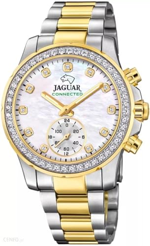JAGUAR Reloj Mujer J982/1 Connected Lady Caja de Acero Inoxidable 316l Multi Correa de...