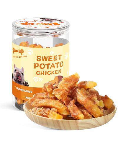 PAWUP Dog Treats Chicken Jerky Wrapped Sweet Potato