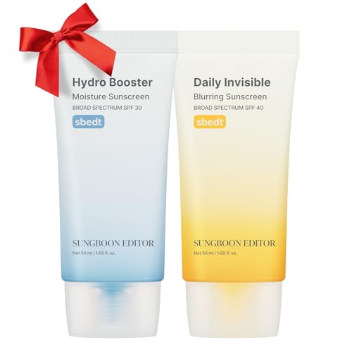 SUNGBOON EDITOR Sunscreen Duo : Hydro Booster Moisture & Daily Invisible Blurring, Non-Greasy, Weightless, Lightweight, Travel Essentials image 3