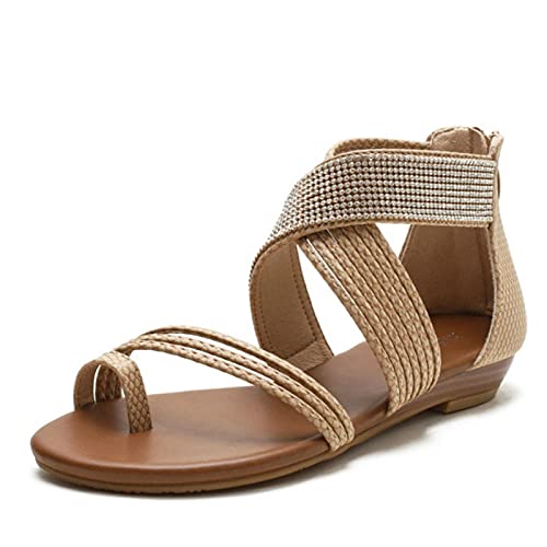 ls Women's Leather Shoes Comfortable Platform Flat Bottomed Women's Casual ls Bohemia (Color : Black Size : 11) (Black 7)2