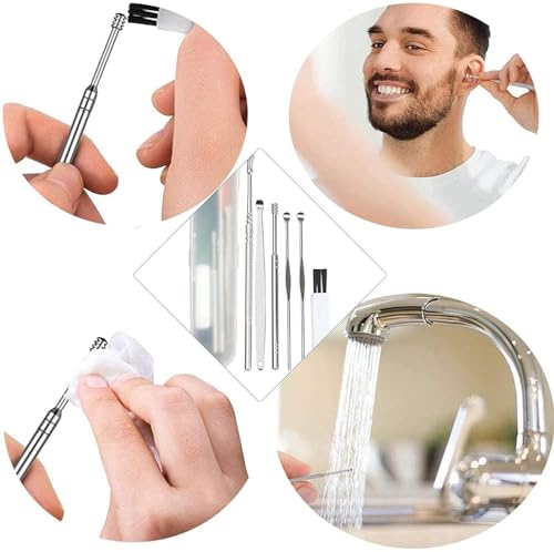 Image of ANTIL'S Reusable Ear Wax Cleaner Kit - 6-Piece Ear Cleaning Tool Set with Storage Box, Ear Curette, and Spring Ear Buds Cleaner for Safe & Effective Ear Wax Removal