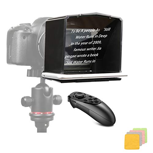 Bestview T1 Smartphone Teleprompter with Remote Control, for YouTube Interview Live Teleprompter Video