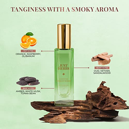 Just Herbs Long Lasting Perfume for Men,Women Pocket Parfum EDP Forest Wood - 20ml - Image 4
