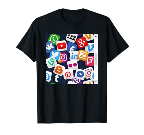 Social Media Feed Graphic Funny Teen Halloween Costume T-Shirt
