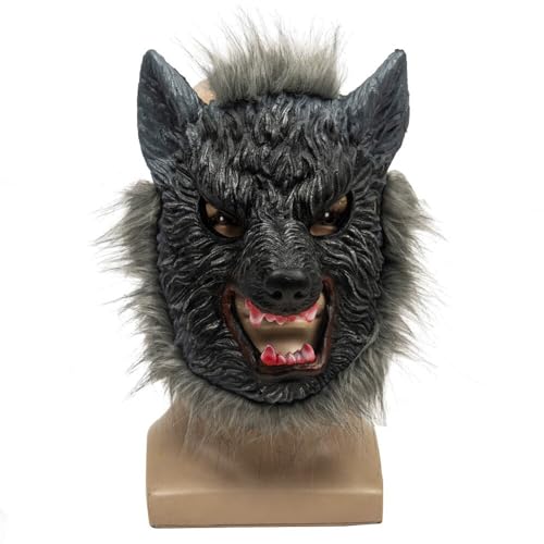 Lyxaof Máscara de Hannibal Lecter El silencio de los corderos, disfraz de bozal humano, media cara, accesorios de cosplay para Halloween (verde)