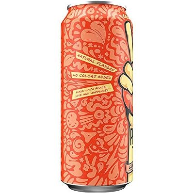 Peace Tea Caddy Shack Peach Flavored Tea, 12 fl oz, Pack of 24