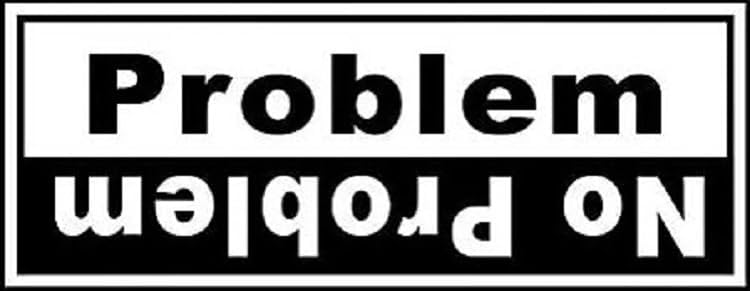 H-TRADINGS Problem No Problem - Calcomanía divertida de vinilo con texto en inglés "Problem No Problem" - Adhesivo de vinilo para automóviles,
