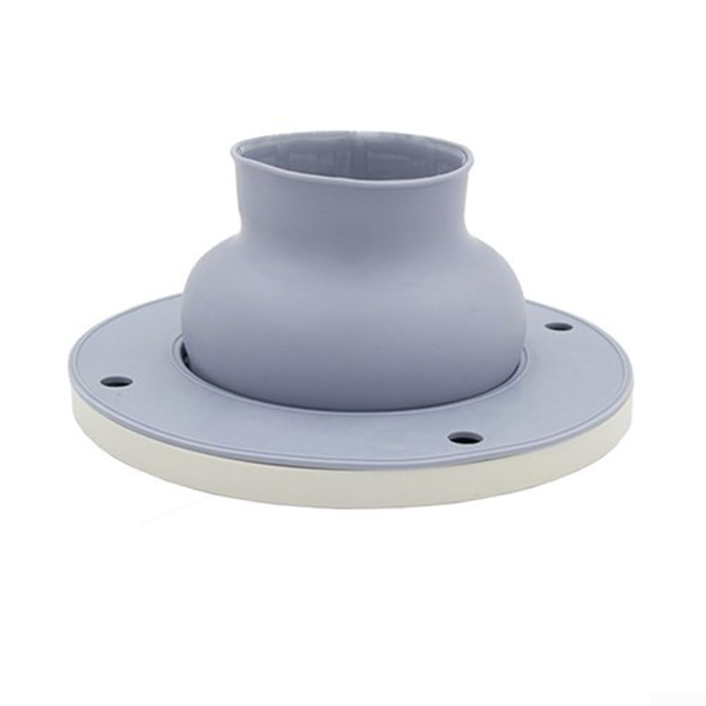 Brida de sellado de inodoro, anillo de sello de inodoro Parte de goma para reparación de estanques de cierre antifugas (gris)