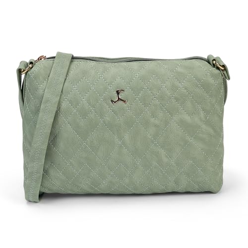 Image of Mochi Women Casual PU Soft Body Zipper closure Quilted Sling Bag