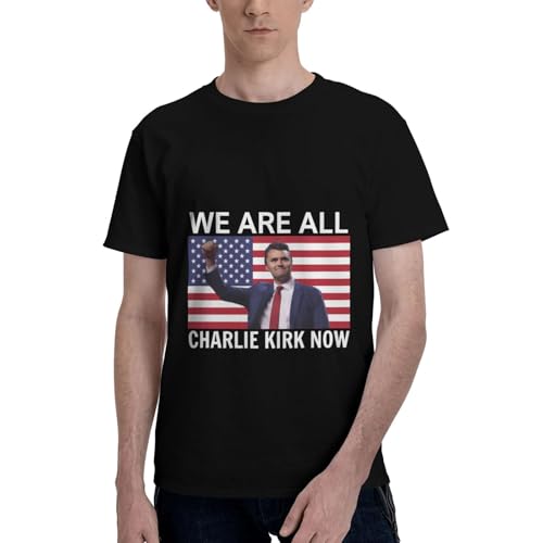 We are All Charlie Kirk Now Vintage T-Shirt - Classic Fit, Crew Neck, Adultblack2