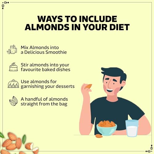 Image of Wonderland Foods 450g California Broken Almond (Badam) Pouch | 100% Natural | Badam Giri | High in fiber & Boost Immunity | Crunchy Real Nuts | Gluten-free & Zero Cholesterol