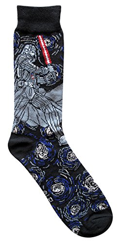 Star Wars Starry Night Themed Men's Crew Socks 5 Pair Pack #TOP4