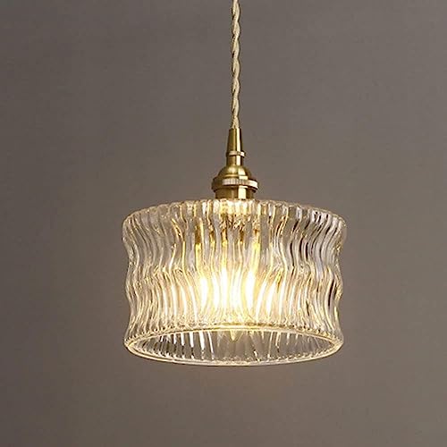 Lampe suspendue de décoration de balcon d'allée et lustre en verre rétro japonais