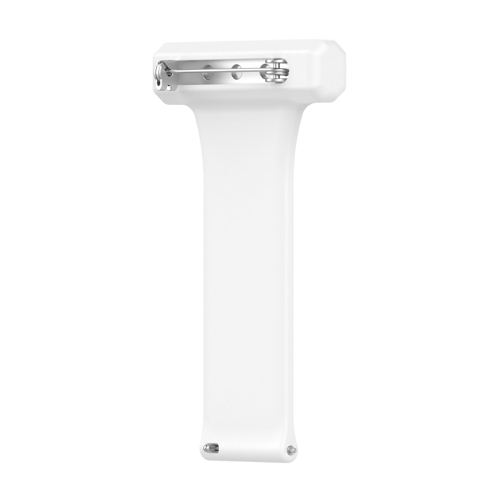 Wwhjr White Watch For Smart Watch 20Mm Silicone Strap Brooch Band For Nurse Midwive Doctor Healthcare Silicone Nurse Watch Strap Pin