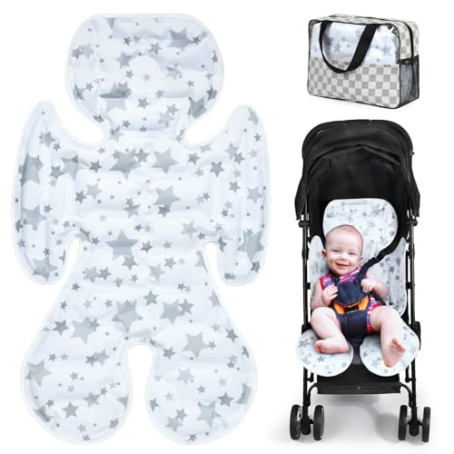 Image of Orzbow Stroller Cooling Pad for Baby | Universal Baby Cooling Pad for Car Seat, High Chair, Bassinet, Swing, Crib | Stroller Cooler Cushion Keep Baby Cool in Summer
