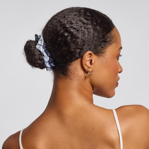 Image of Kitsch Ruched Satin Scrunchies for Women - No Crease, Frizz-Free Sleep | Softer Than Silk Scrunchies Gentle On Hair Scrunchies for All Hair Types | Stylish Hair Accessories - Garden Bouquet, 5pcs