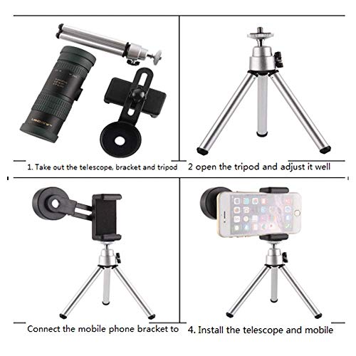 Binoculares Zoom 24X30 con Tripode y Recubrimiento Bak4 miniatura 4