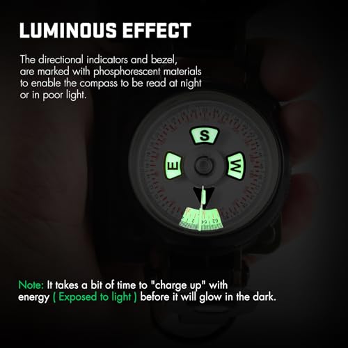 Eyeskey Multifunctional Military Sighting Navigation Compass with Inclinometer | Impact Resistant & Waterproof Compass for Hiking, Camping2