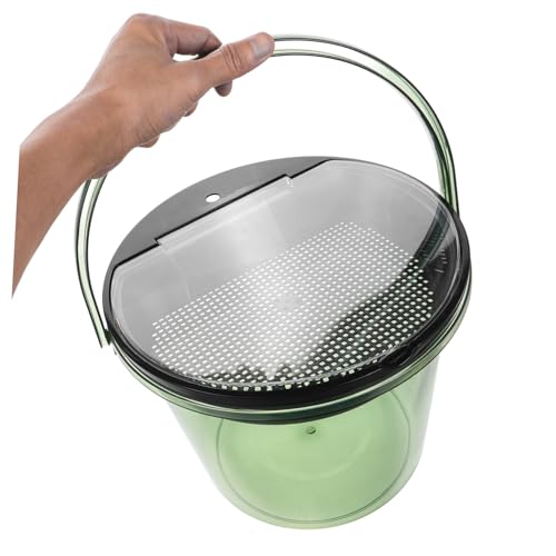 Caneca portátil para drenaje de té con tapa color verde miniatura 3