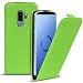 Produktbild Conie BF35525 Basic Flip Kompatibel mit Samsung Galaxy S9 Plus, PU Leder Hülle Cover Klapphülle für Galaxy S9 Plus Tasche Grün